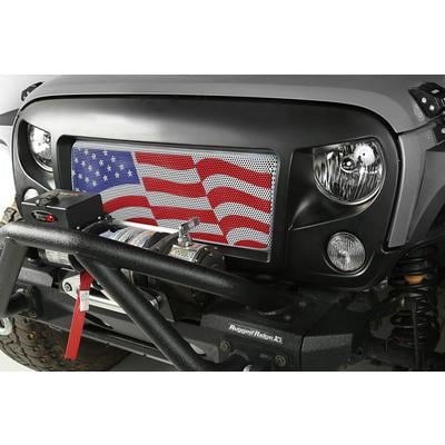 Rugged Ridge Spartan Grille with American Flag Insert Kit - 12034.32